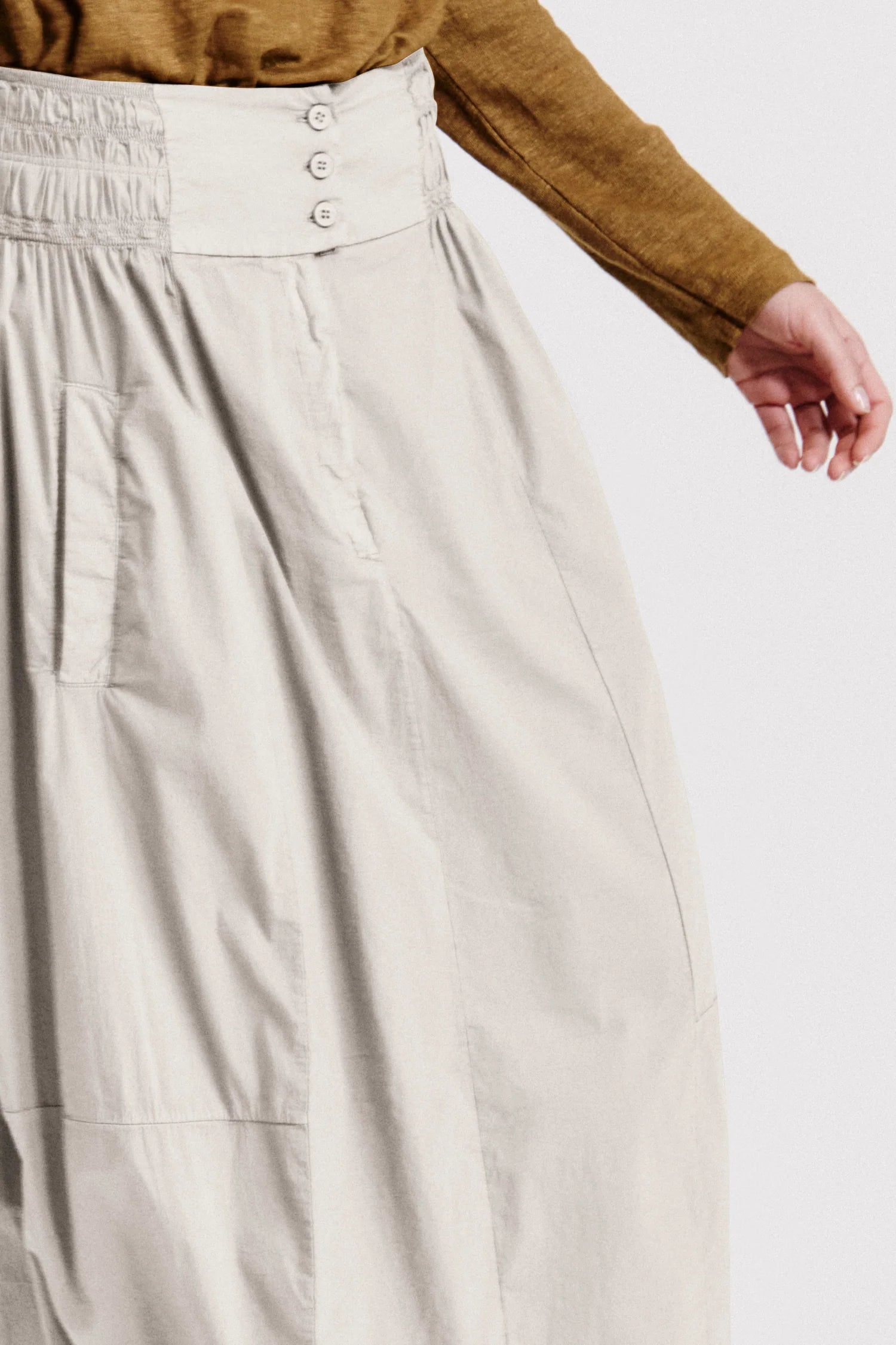 Breathable Cotton Poplin Maxi Skirt for Women - Summer Beach & Casual Wear - Flowy Boho Skirt with Side Slit - Perfect for Vacations, Outings & Date Nights