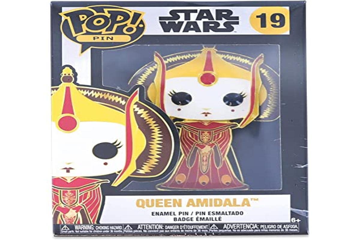 Funko POP Star Wars Queen Amidala Collectible Pin - Limited Edition for Fans & Collectors - Perfect for Cosplay, Gifts & Display