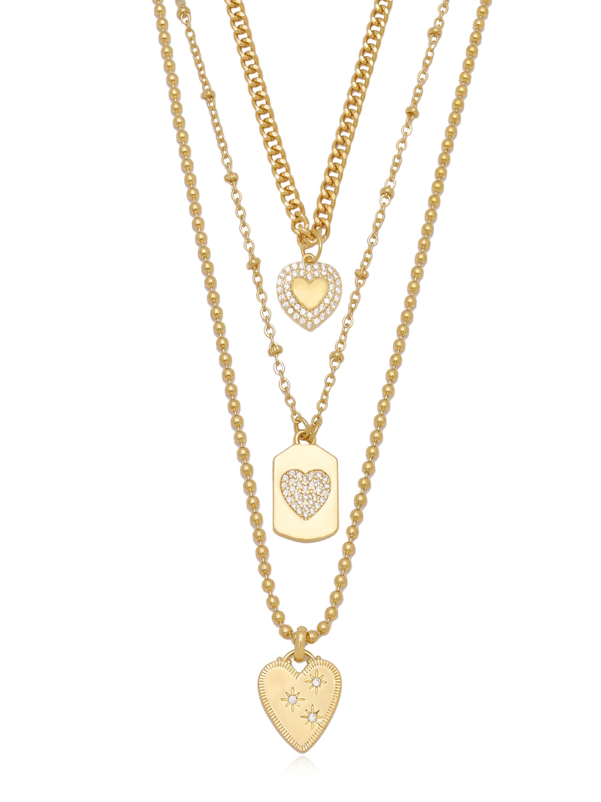 Love to Love Necklace Set - Romantic Couple Necklaces for Valentine's Gift, Anniversary & Wedding - Perfect for Date Night, Proposal & Special Occasions