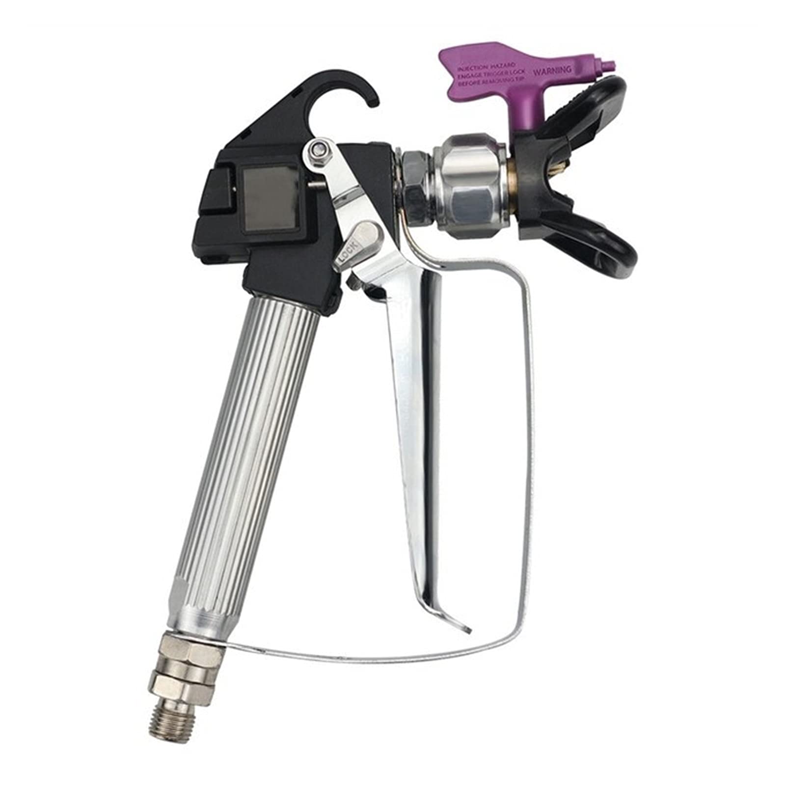 Airless Paint Sprayer Gun with 519 Nozzle - 3600PSI High Pressure Spray Gun for Latex & Oil Paint - Professional Painting Tool for House Walls, Fences & Furniture (Includes Base Tip) - Perfect for Home Renovation & DIY Projects