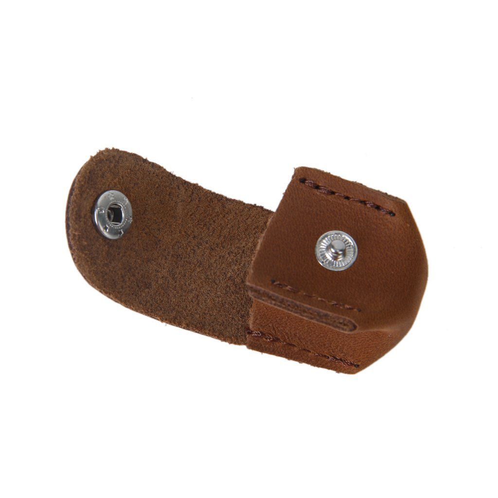 Premium Leather Pool Cue Chalk Holder Pouch with Snap Closure - Billiards & Snooker Accessories for Professional Players (Brown) - Perfect for Home Game Rooms, Bars, and Tournaments