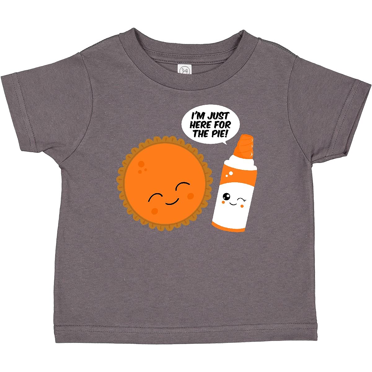 Inktastic Here for The Pie Baby T-Shirt - Cute & Comfortable Cotton Tee for Infants & Toddlers - Perfect for Family Gatherings, Thanksgiving & Holiday Photos