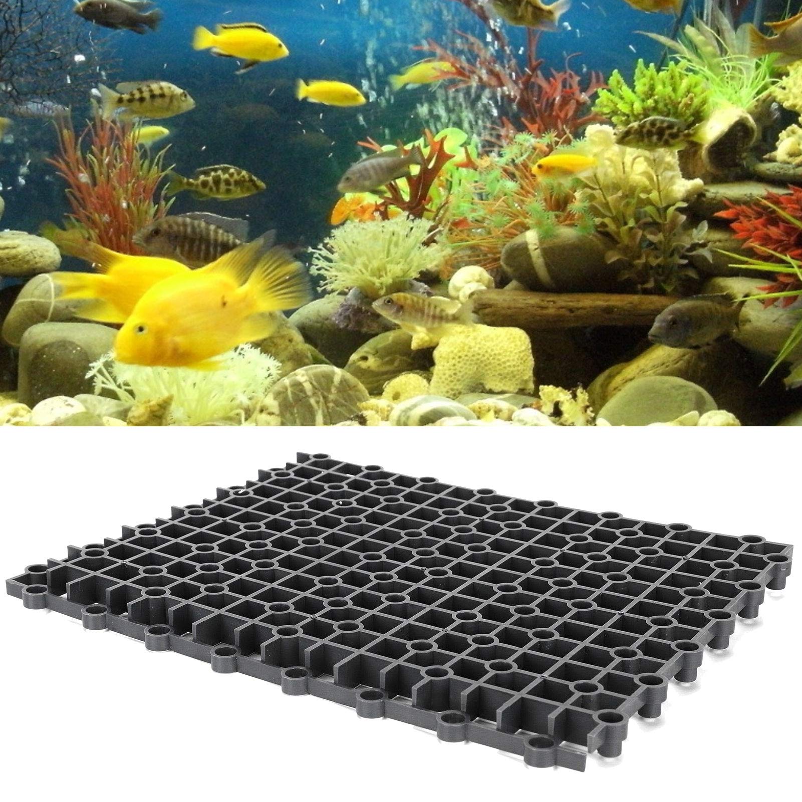10 Pcs Premium PVC Aquarium Tank Divider - Fish Tank Bottom Isolation Board for Partitioning & Breeding | Black Aquarium Divider for Freshwater & Saltwater Fish Tanks - Ideal for Betta Fish, Guppies, and Shrimp Tanks