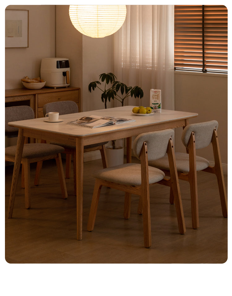 4-Piece Solid Wood Dining Chair Set - Oak, Ash & Black Walnut - Perfect for Kitchen, Dining Room & Farmhouse Decor