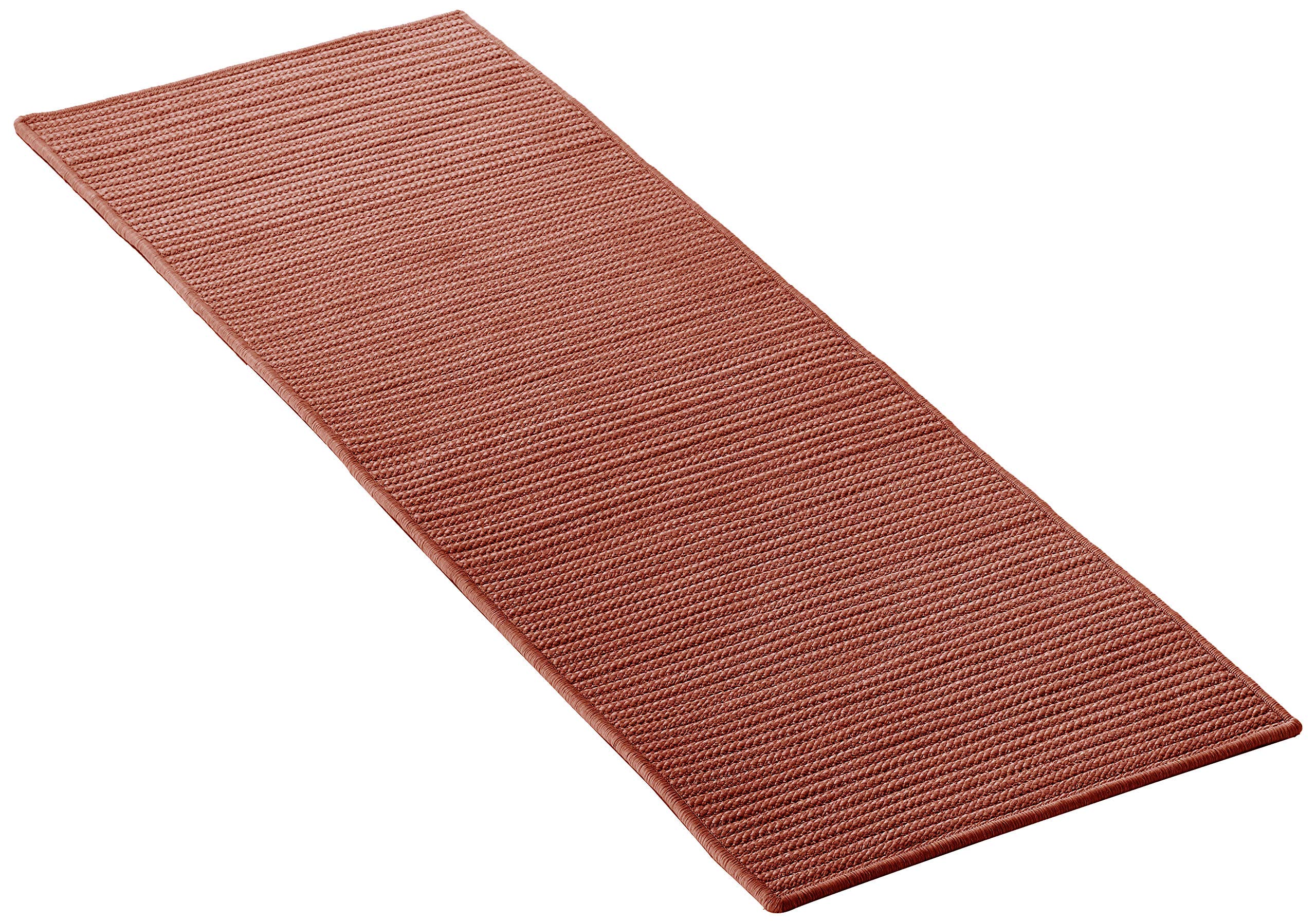 Simply Home Solid Area Rug 2x6 Feet Terracotta - Soft & Durable Living Room Rug for Home Decor, Bedroom, Office, or Entryway