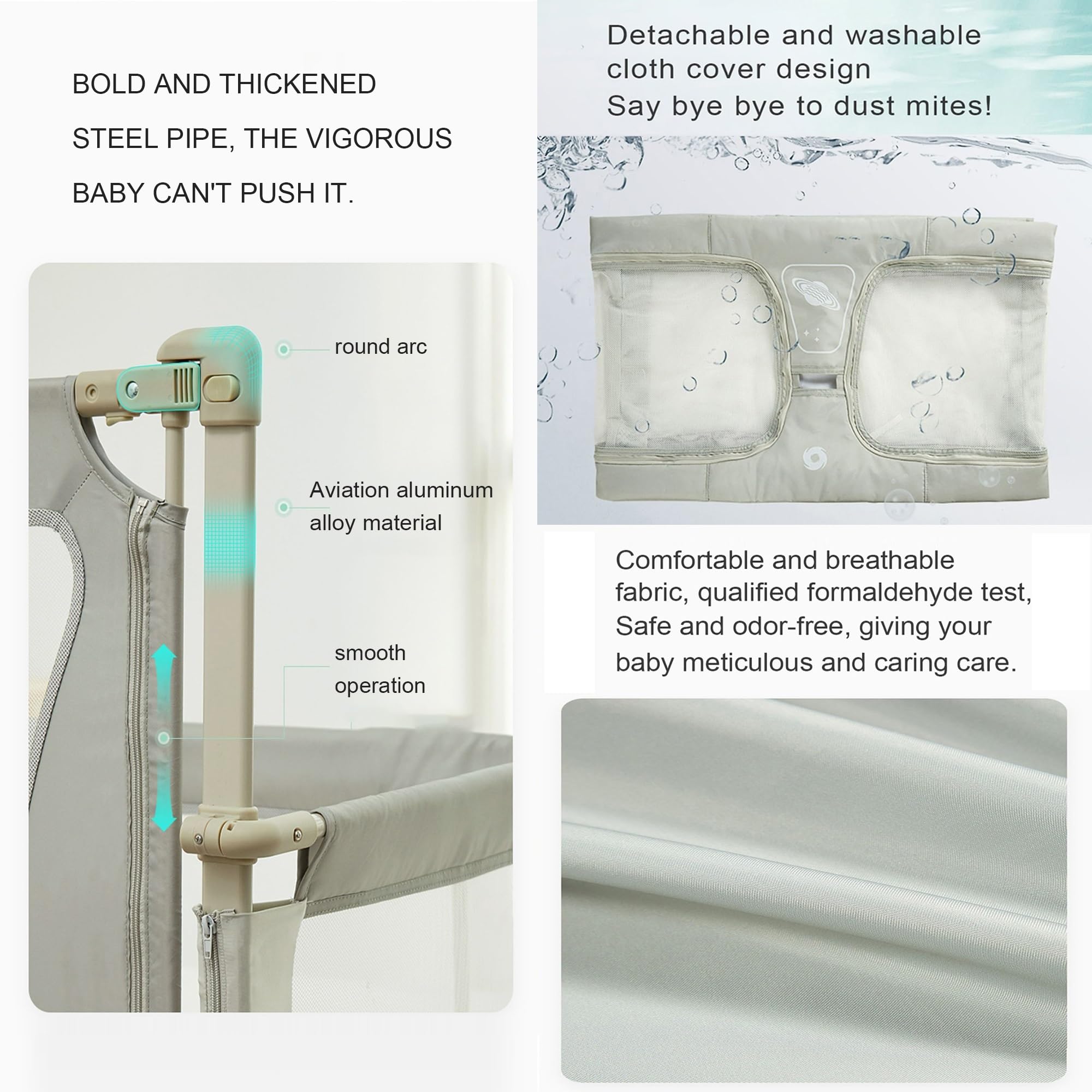 Flwrgirl 3-in-1 Baby Bassinet Bedside Sleeper - Adjustable Height Convertible Crib with Breathable Mesh for Newborns & Infants (Green) | Perfect for Nursery, Bedroom Co-Sleeping & Late Night Feedings