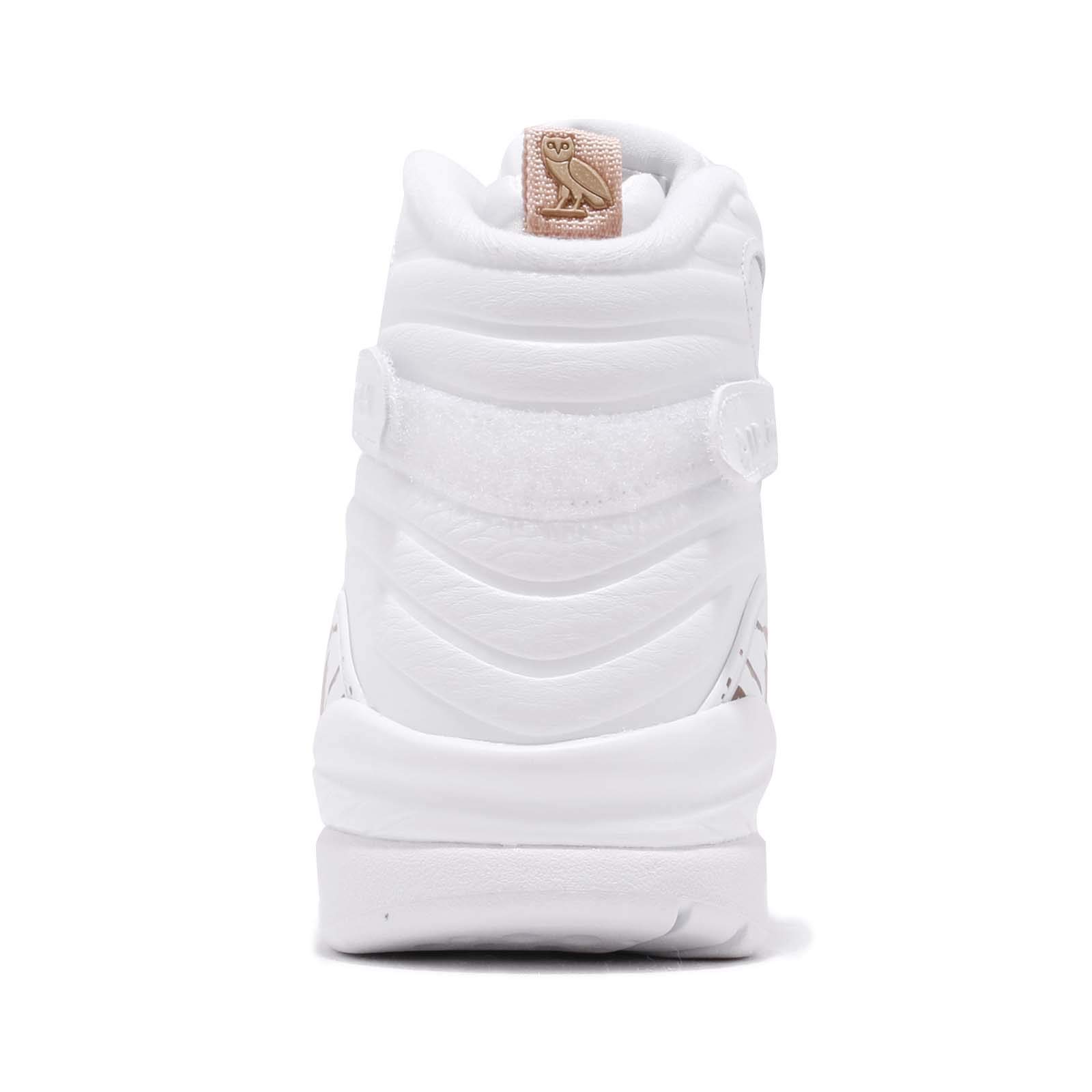 Jordan Men's Air 8 Retro OVO Sneakers AA1239-135 in White - Size 10 | Basketball Shoes for Men, Streetwear Fashion & Casual Wear