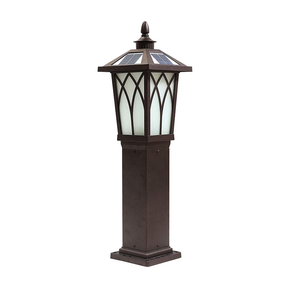 Solar LED Super Bright Outdoor Lamp Post Lights - Waterproof European Retro Garden Lantern for Home & Landscape - Energy-Saving Street Light for Driveway, Patio, Walkway, Yard Decor