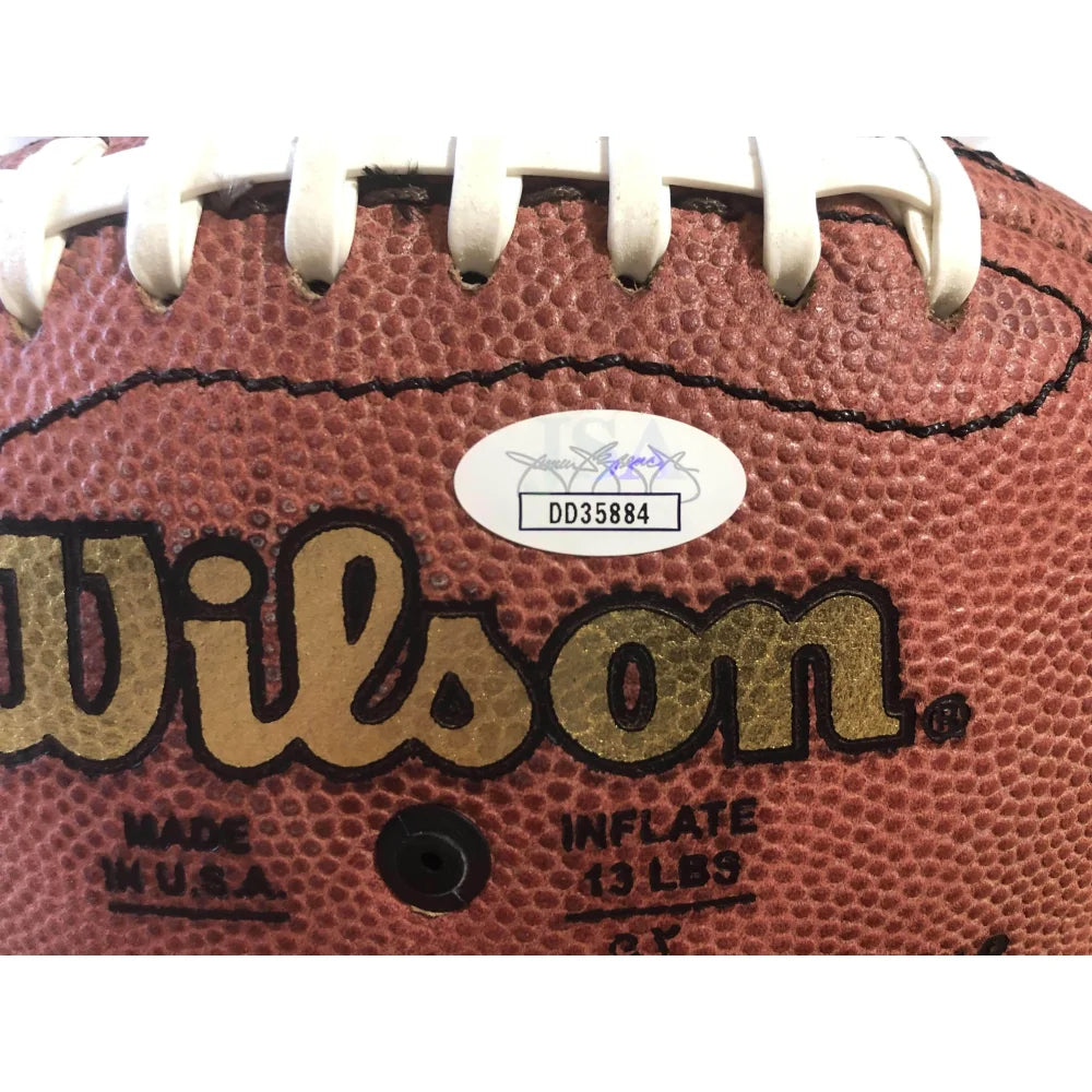 Authentic Drew Brees Signed NFL Football with JSA COA - New Orleans Saints & San Diego Chargers Memorabilia - Perfect for Sports Collectors, Man Cave Decor, and Football Fan Gifts