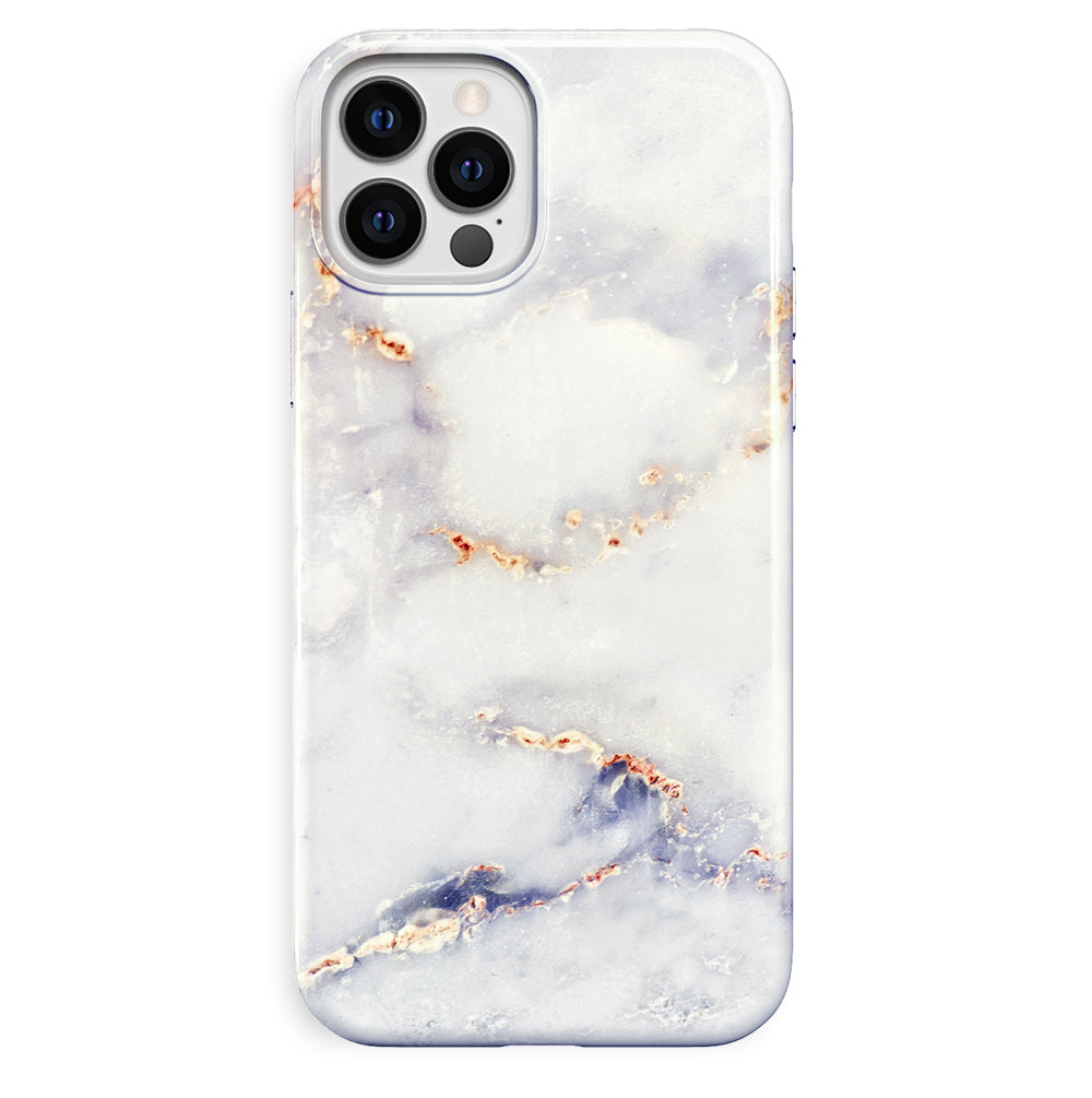 Premium Gray Clouds Marble Pattern iPhone Case - Slim Protective Cover for iPhone 12/13/14/15 Pro Max - Stylish & Durable for Everyday Use, Work & Travel