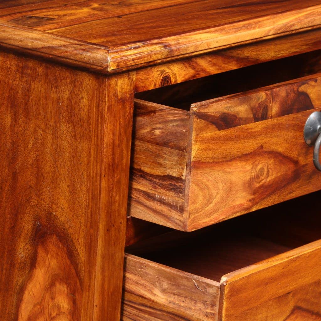 Mid-Century Modern TV Stand with Storage - 35.4