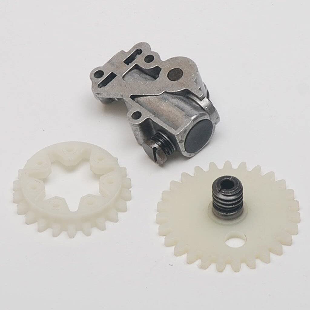 Replacement Carburetor Oil Pump Oiler Worm Gear & Spur Wheel for M.C Lawn Mower & Chainsaw - Compatible with Lawn Mowers, Chainsaws, and Outdoor Power Equipment