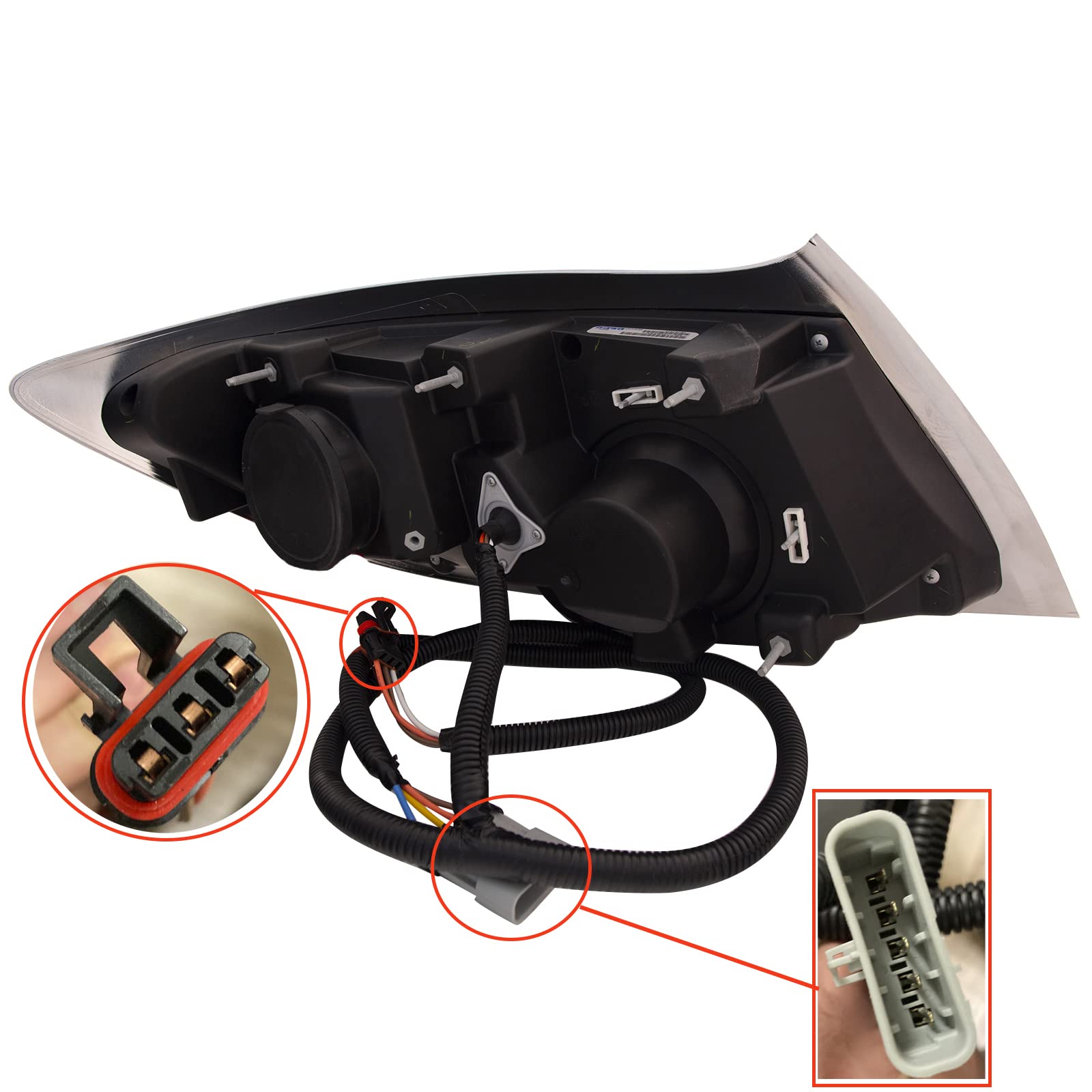 HEADLIGHTSDEPOT Replacement Headlight Assembly Compatible With International Workstar 2002-2021 - Right Passenger Side Headlamp for Improved Night Visibility & Safety