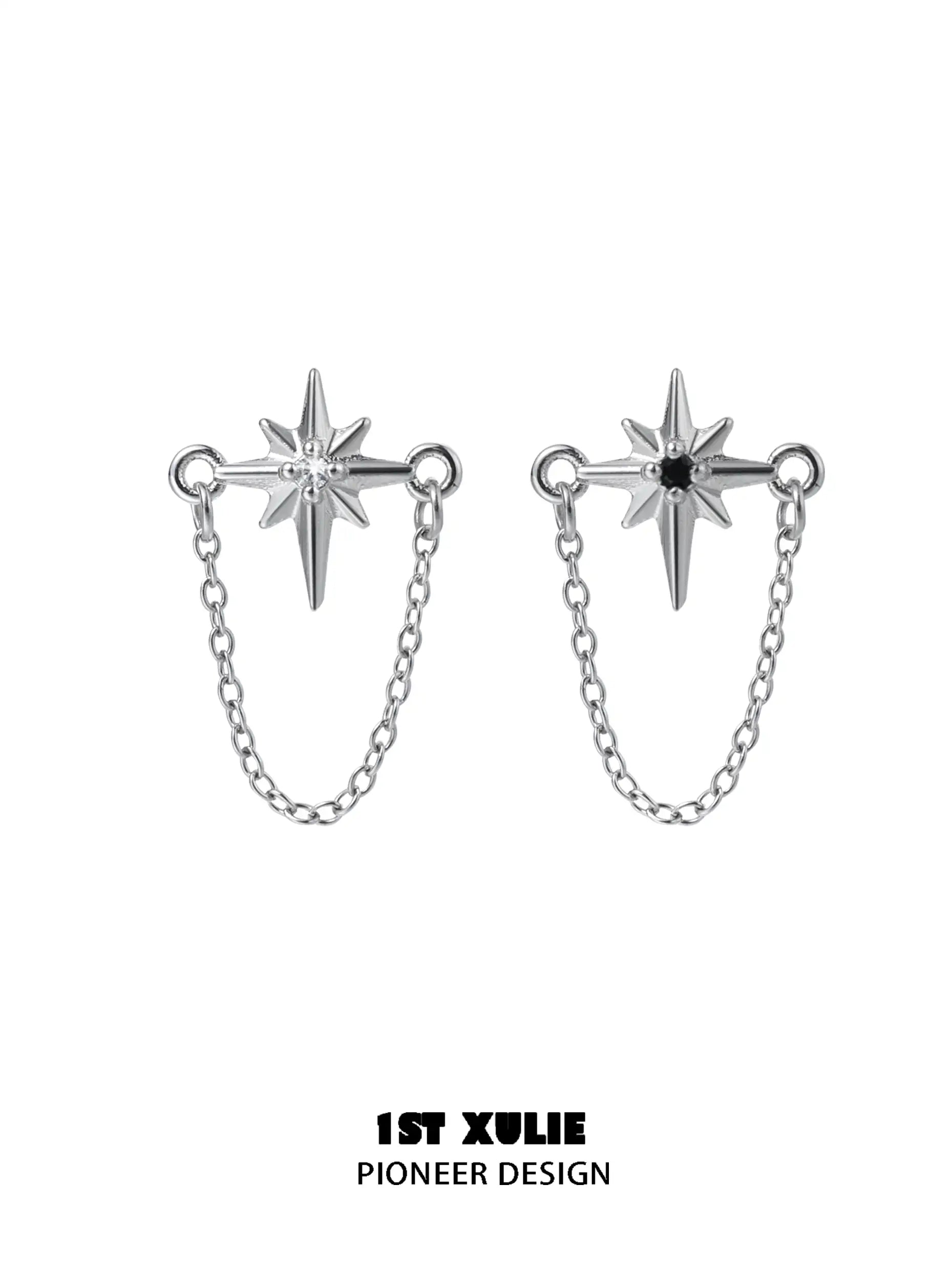 Silver Angel S925 Sterling Silver Cross Chain Earrings ™ - Elegant Religious Jewelry for Women, Perfect for Church, Weddings & Everyday Wear