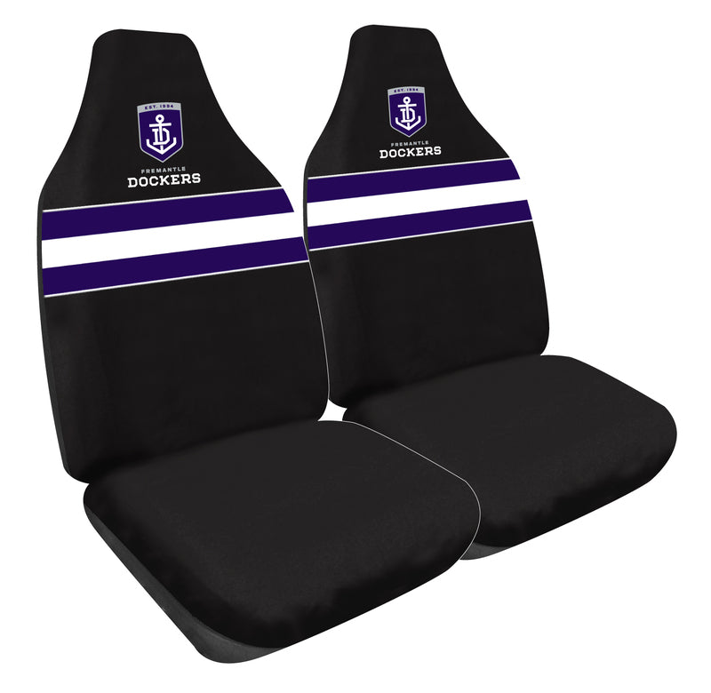 Premium AFL Seat Covers for Fremantle Dockers - Size 60 Front Pair - Perfect for Car, Truck & SUV Protection | Durable & Custom Fit
