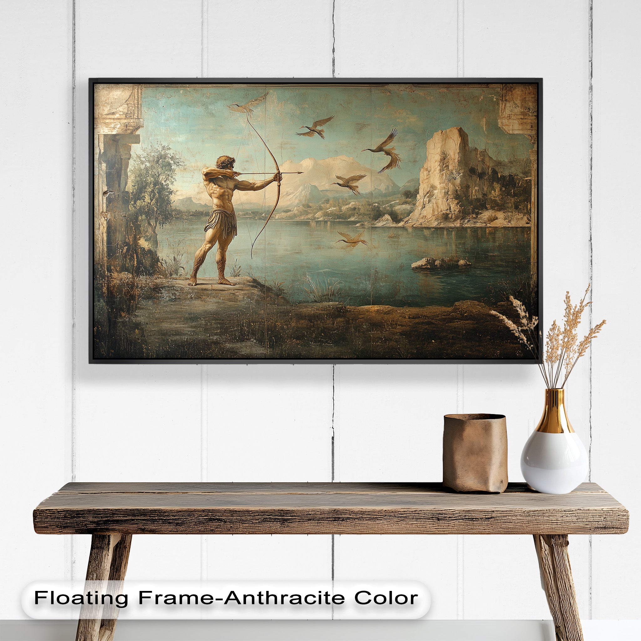 Apollo's Aim - Greek Mythology Oil Painting Artwork for Home Decor & Wall Art | Perfect for Living Room, Bedroom, or Office