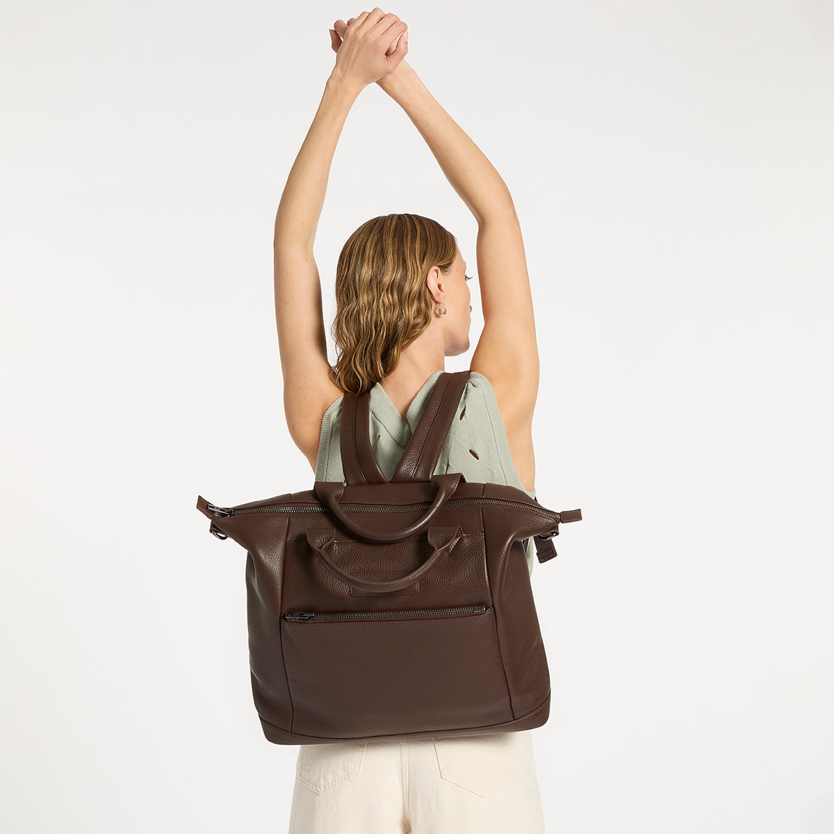 Comes In Waves Bag Cocoa - Stylish and Durable Crossbody Bag for Women | Perfect for Travel, Shopping, and Everyday Use