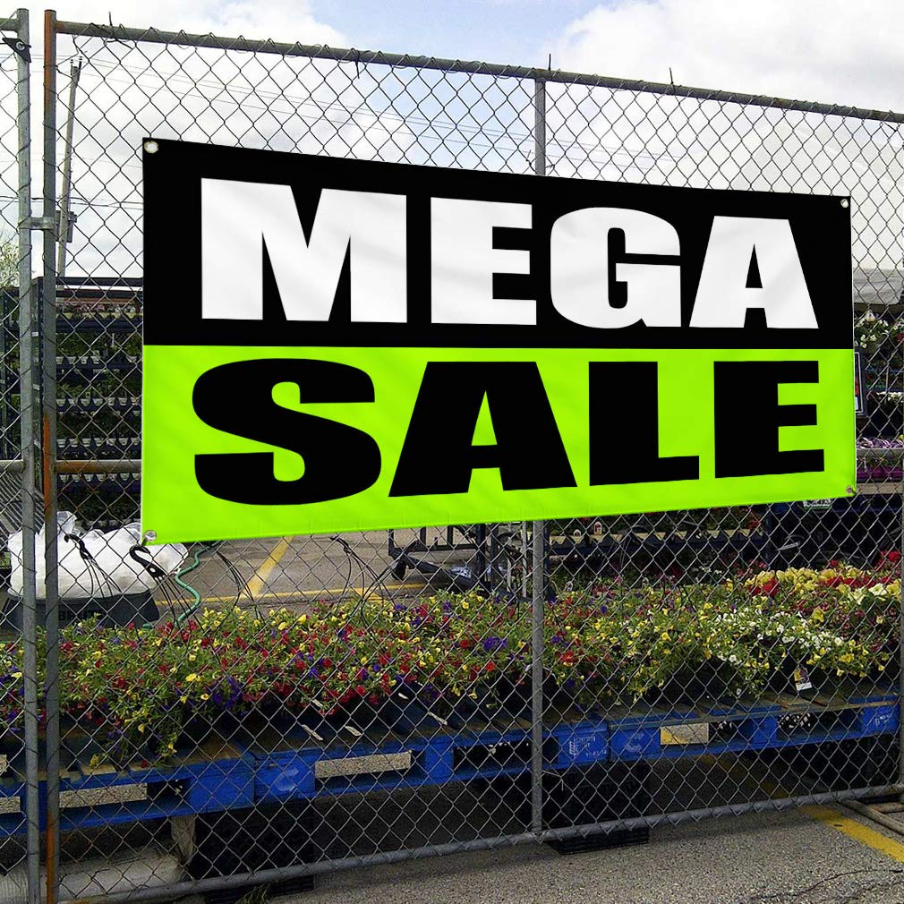60x144 Inches Heavy Duty Vinyl Banner - Weatherproof, Industrial Strength with 10 Grommets for Outdoor Business Signs, Yard Sales & Promotions | Perfect for Storefronts, Events & Construction Sites