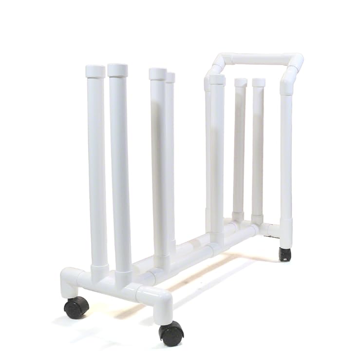 Portable Pool Buoy Rack with Wheels - Heavy Duty Swimming Pool Equipment for Easy Storage & Transport - Perfect for Backyard Pools, Swim Training & Water Aerobics
