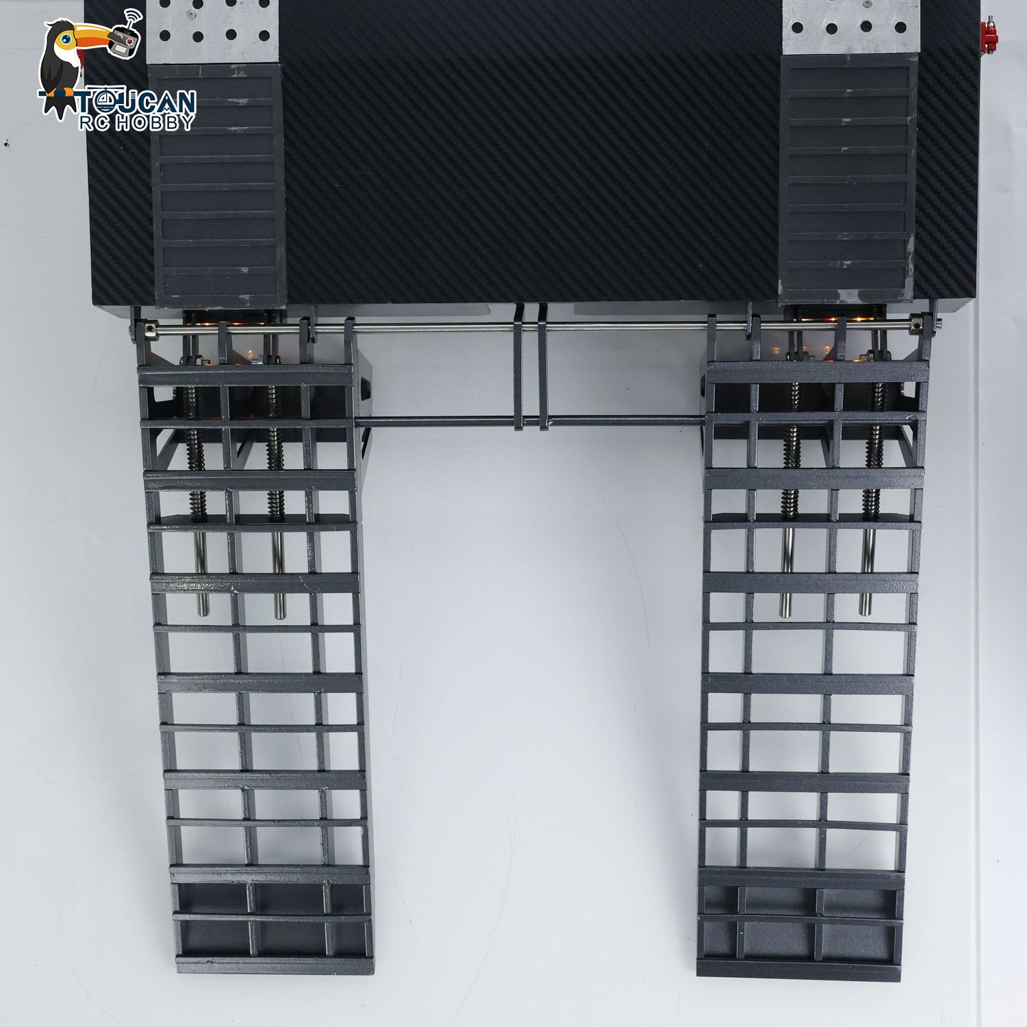 1/10 1/8 1/12 1/14 Scale RC Crawler Metal 5-Axle Full Trailer for Radio Controlled Truck - Hydraulic System & DIY Painted Model - Perfect for Off-Road Adventures & RC Car Shows