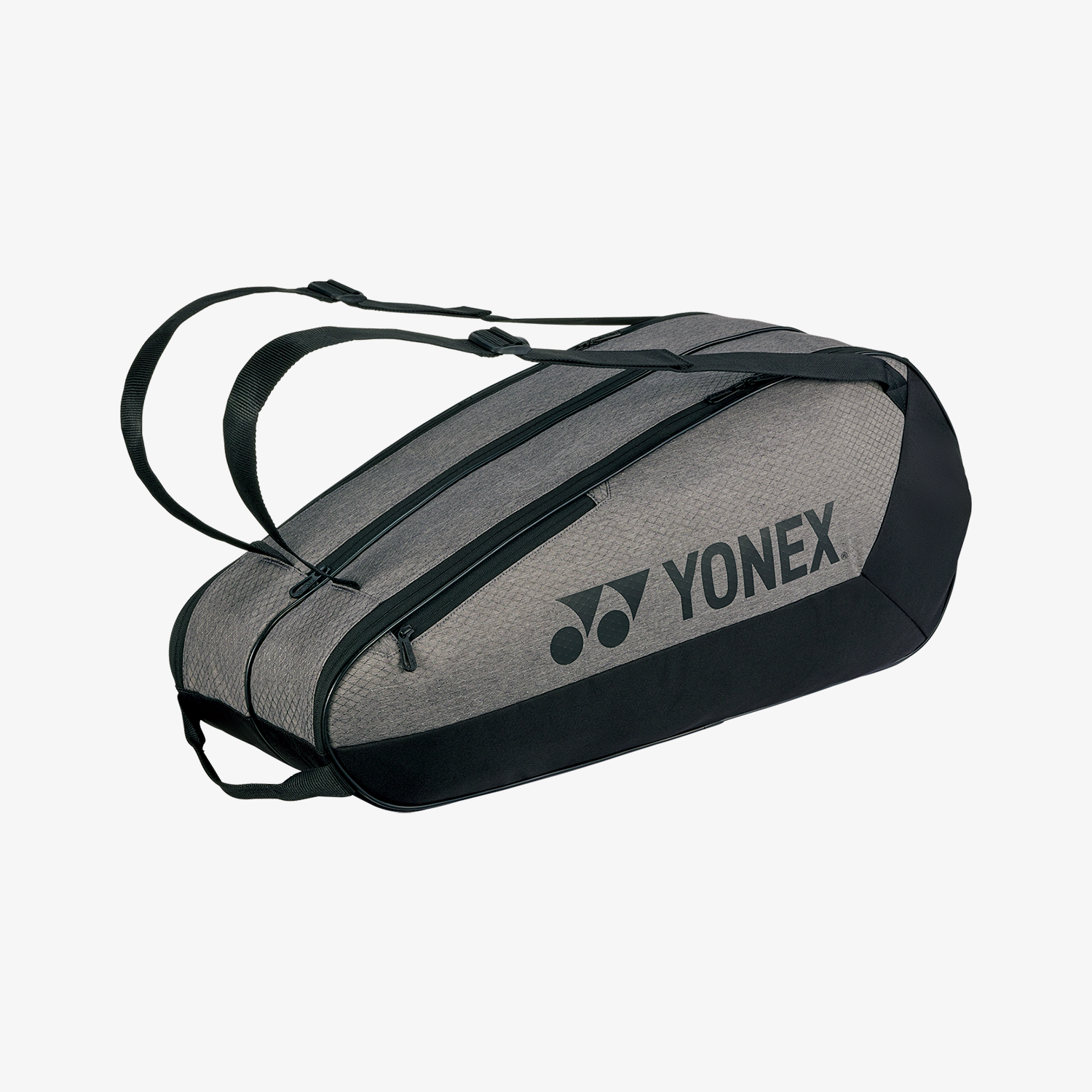 Yonex BAG42526GBK Team Tennis Racket Bag 6-Piece Set (Gray/Black) - Perfect for Tennis Players & Team Sports Equipment Storage