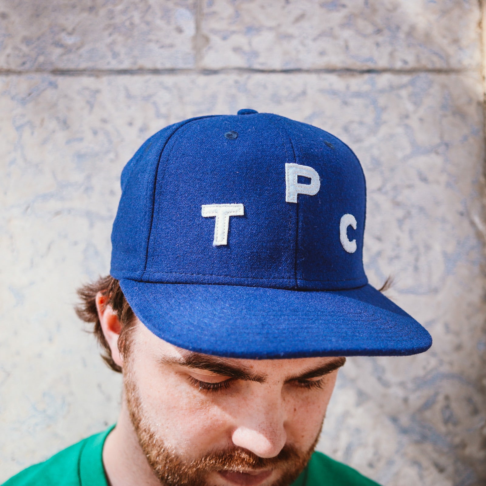 The Populess Co. TPC Cap - Navy Heritage Flannel Hat for Men & Women | Vintage Style Adjustable Baseball Cap for Outdoor, Hiking, and Casual Wear