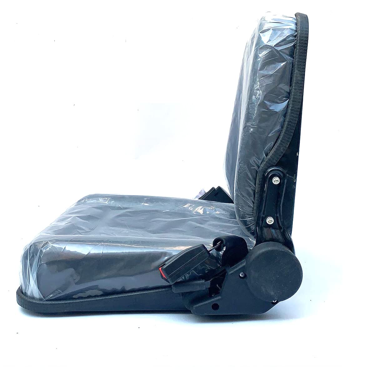 Universal Waterproof PVC Forklift Seat with Safety Belt - Heavy Duty Replacement Seat for Tractors, Mowers, Skid Loaders, Telehandlers & Excavators - Perfect for Construction, Agriculture & Industrial Equipment