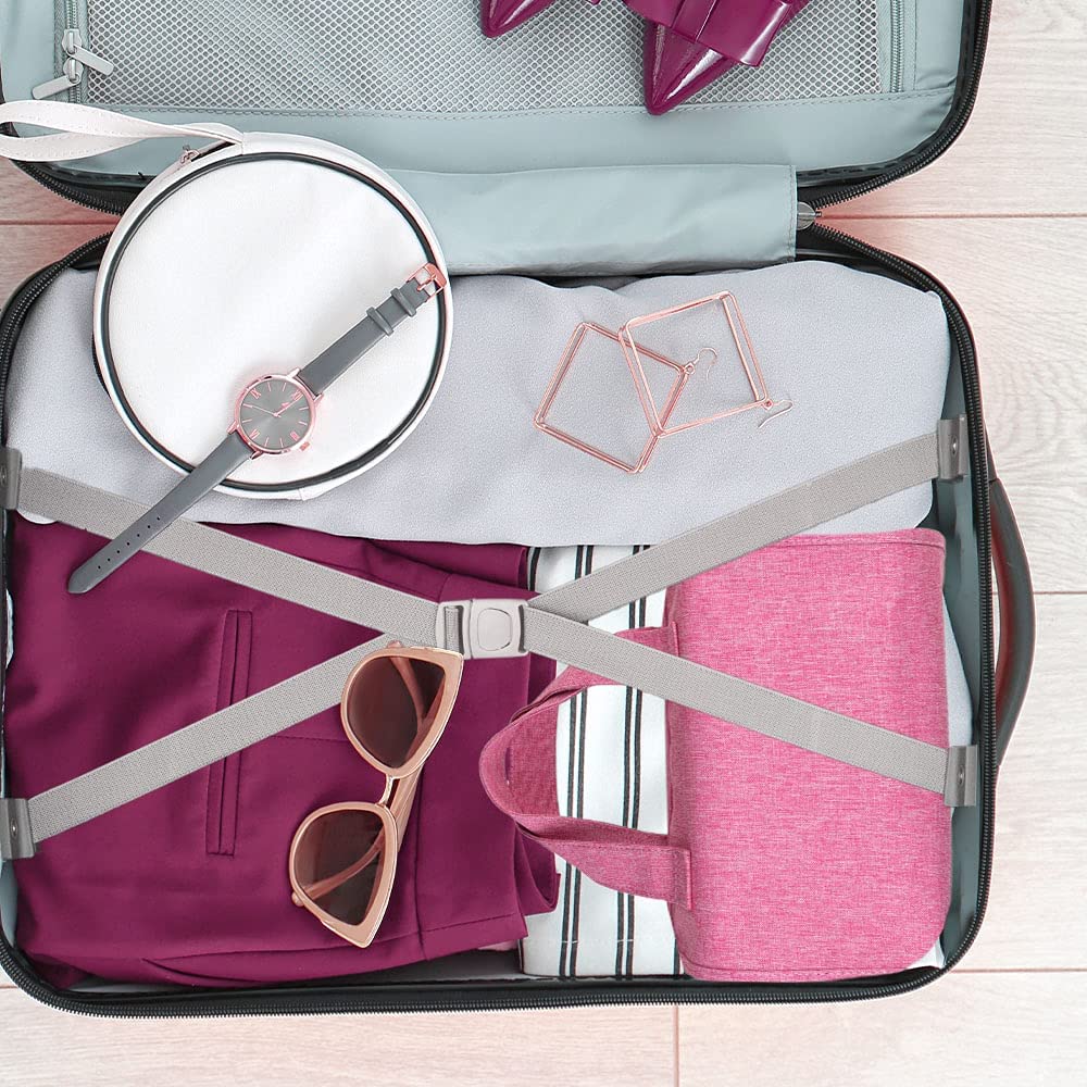 4-in-1 Hanging Toiletry Bag with Detachable PVC Pouches | Roll-Up Makeup Organizer for Travel | 600D Oxford Fabric Cosmetic Bag (Pink) - Perfect for Makeup, Skincare & Travel Essentials Organization