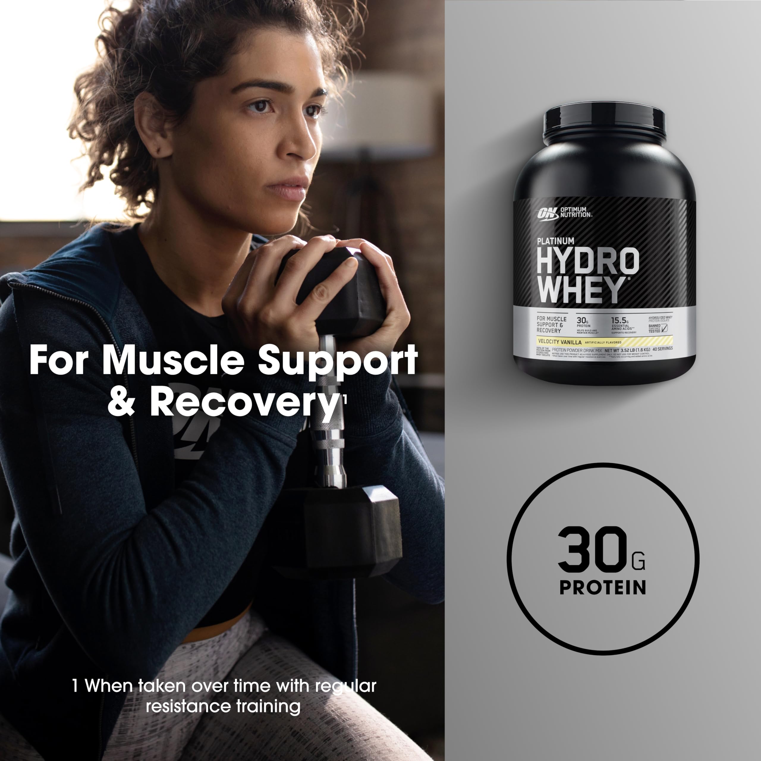 Optimum Nutrition Platinum Hydrowhey Protein Powder - 100% Hydrolyzed Whey Isolate, Velocity Vanilla Flavor, 3.5lbs (Pack May Vary) | Fast Absorption for Post-Workout Recovery & Muscle Growth