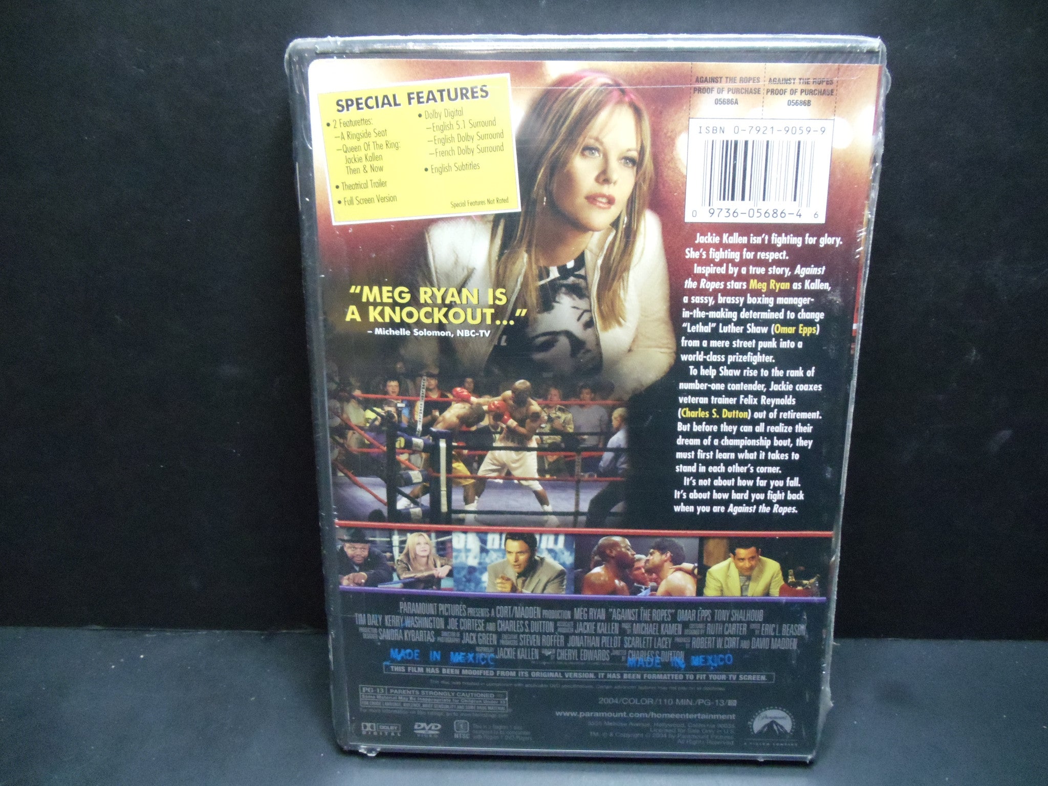 Against the Ropes (2004) DVD - Full Frame Edition | Inspirational Boxing Drama Movie for Home Entertainment & Movie Nights