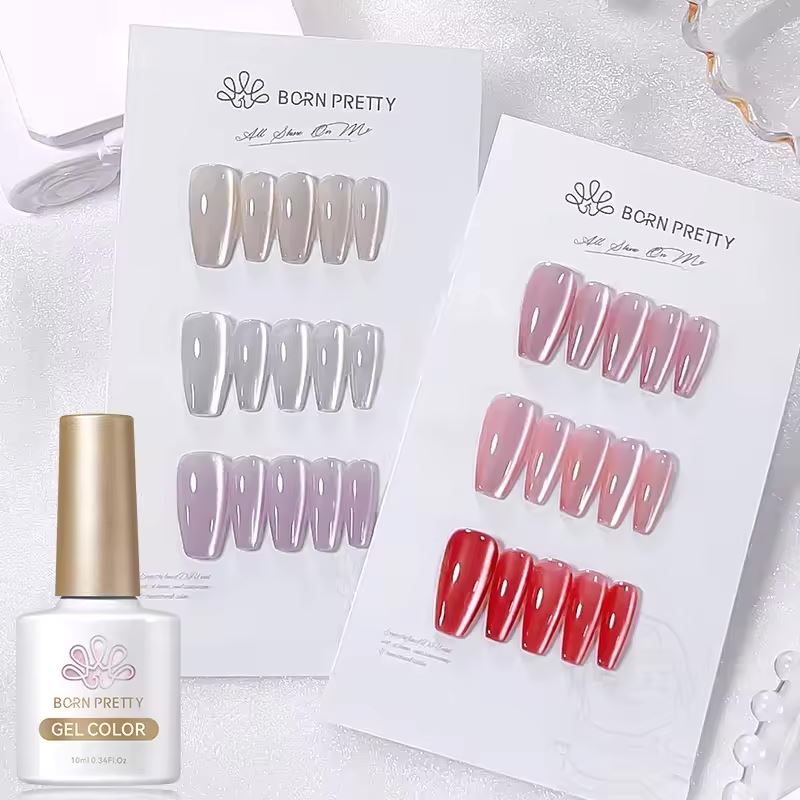 Born Pretty Magnetic Cat Eye Gel Polish - Water Light Effect Nail Lacquer for Stunning Manicures at Home or Salon