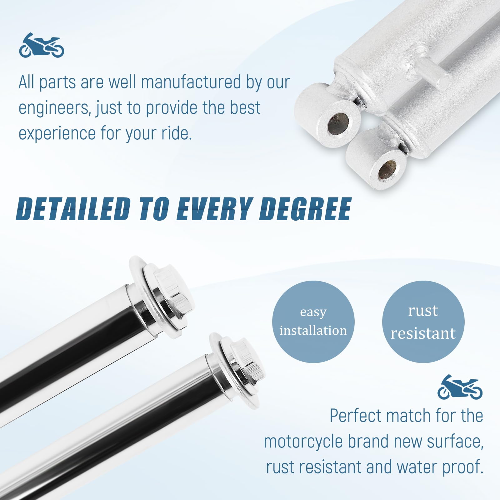 Yamaha PW50 PY50 PEEWEE 50cc Motorcycle Front Fork Shock Suspension Absorber Leg - Compatible with Kids Pit Dirt Bike | Durable Off-Road Performance for Young Riders