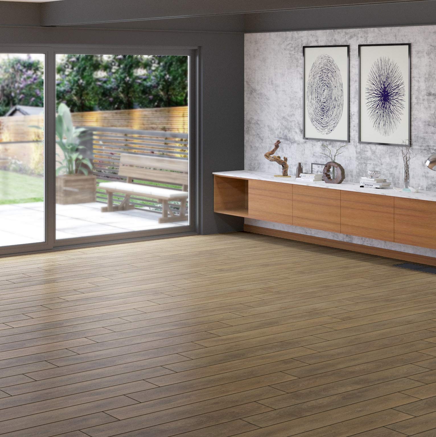 East West Furniture SP-7HH05 Sango Premier Engineered Wood Flooring - European Oak - 1/2