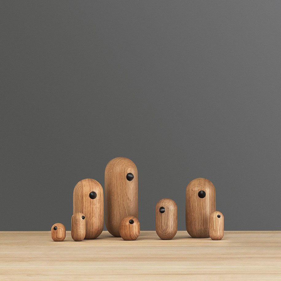 Normann Copenhagen Little Bird - Set of 6 Modern Decorative Ceramic Birds for Home Decor | Perfect for Shelf Display, Table Centerpiece & Scandinavian Interior Styling
