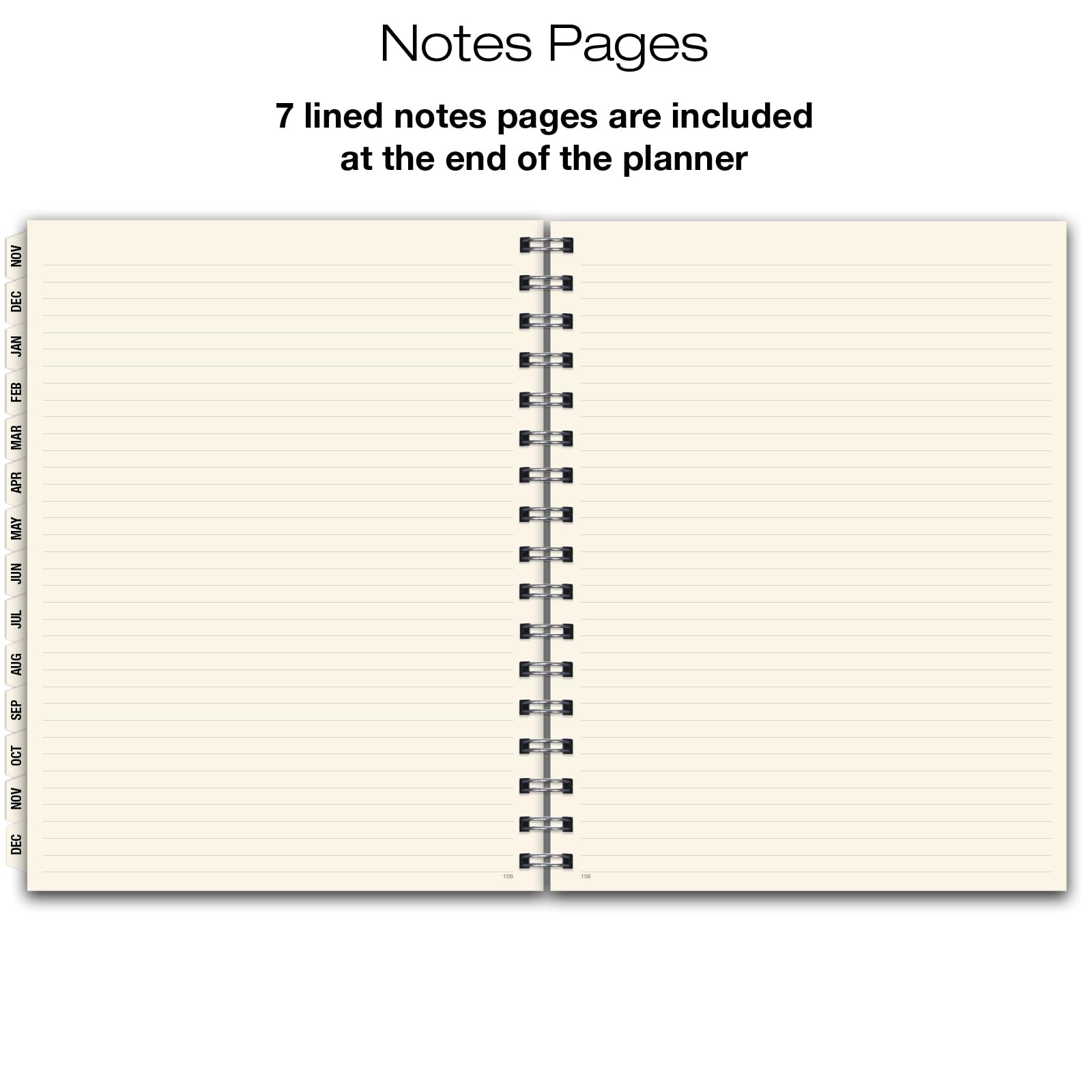2025 Monthly Weekly Planner with Tabs - 8.5