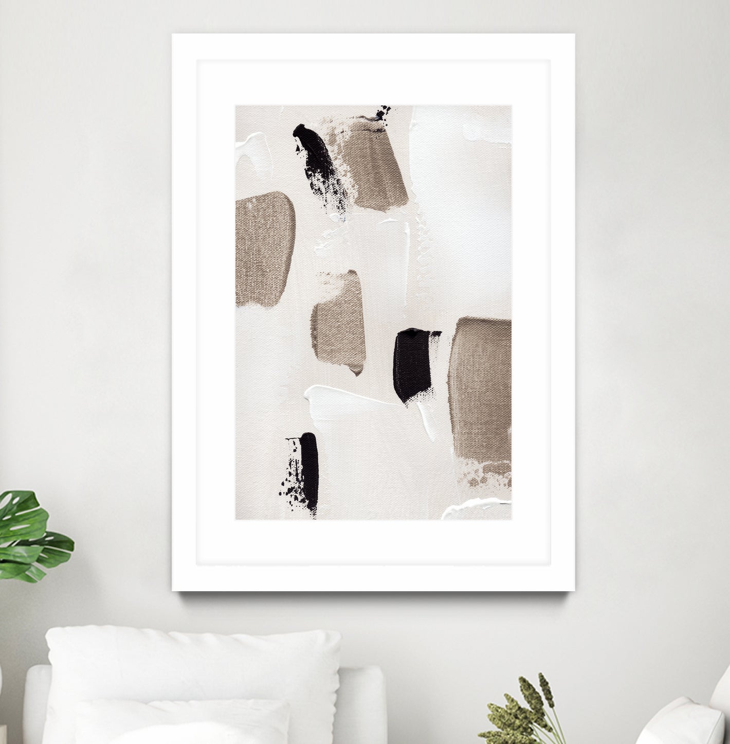 Abstract Swipes No 1 - Modern Abstract Art Prints for Home & Office Decor - Perfect for Living Rooms, Bedrooms, and Workspaces