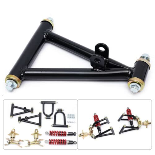 Front Suspension Swingarm Assembly Kit for DIY Bike, Electric ATV, Kart & Dirt Bike - Upper/Lower Swing Arm Replacement Parts for Quad & Off-Road Vehicles - Perfect for Custom Builds, Repairs & Performance Upgrades