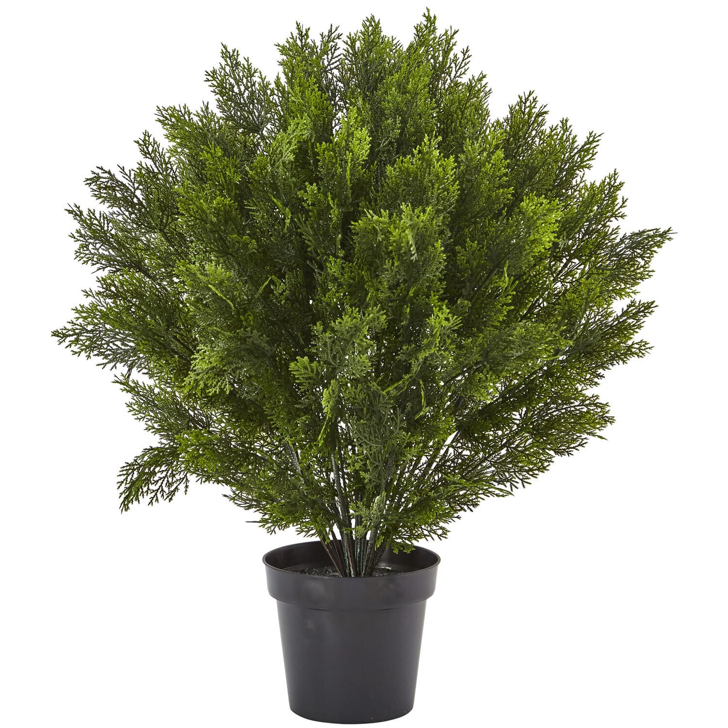 3Ft. Tuscan Treats Artificial Bush for Indoor & Outdoor Decor - Textured Leaves, Adjustable Stems with Black Plastic Pot (30