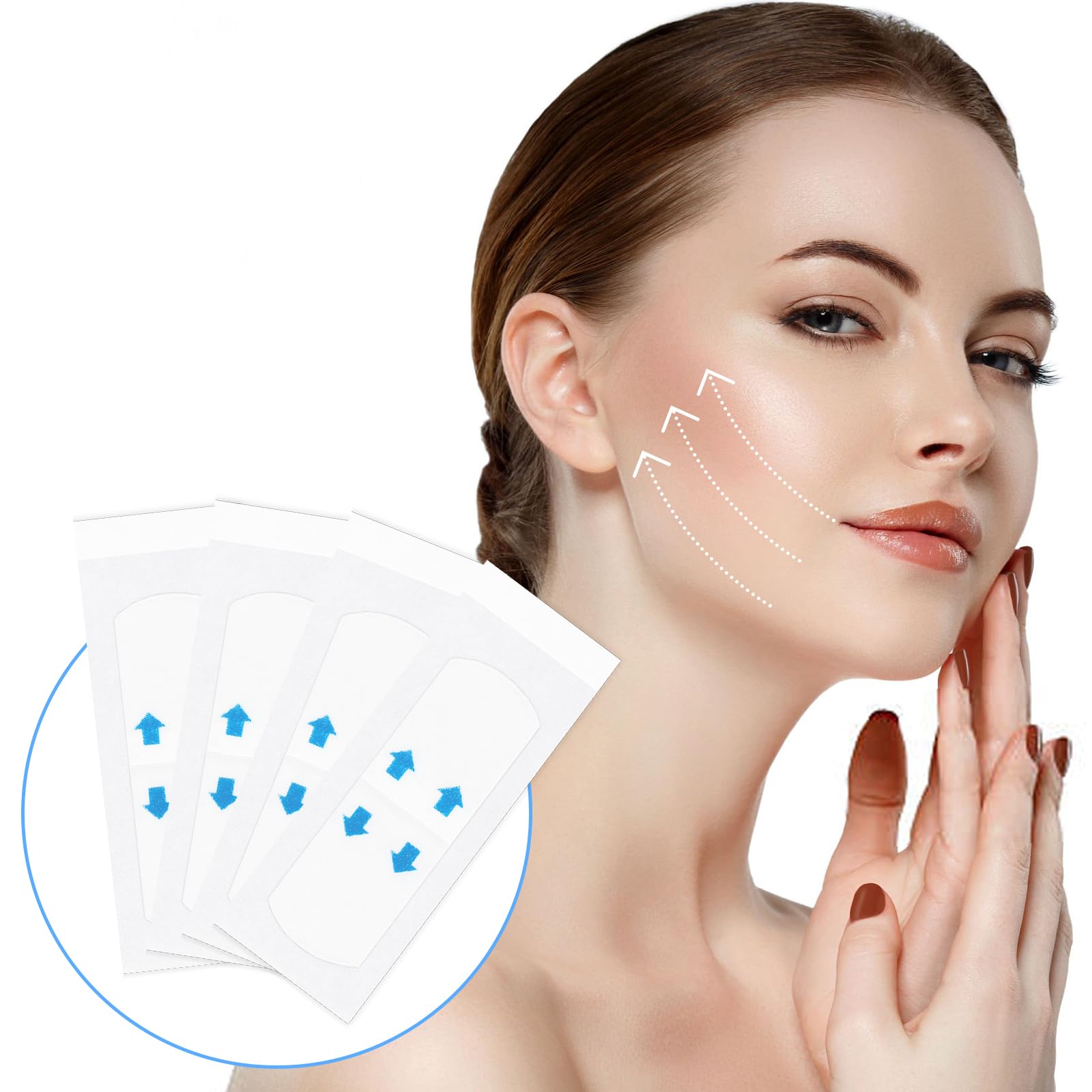 120 Pcs Invisible Face Lift Tape - Instant Neck & Double Chin Lift, Anti-Wrinkle Patches for Face & Eyes | Makeup Tape for Instant Firming, Lifting & Smoothing | Perfect for Parties, Weddings & Daily Beauty Routine