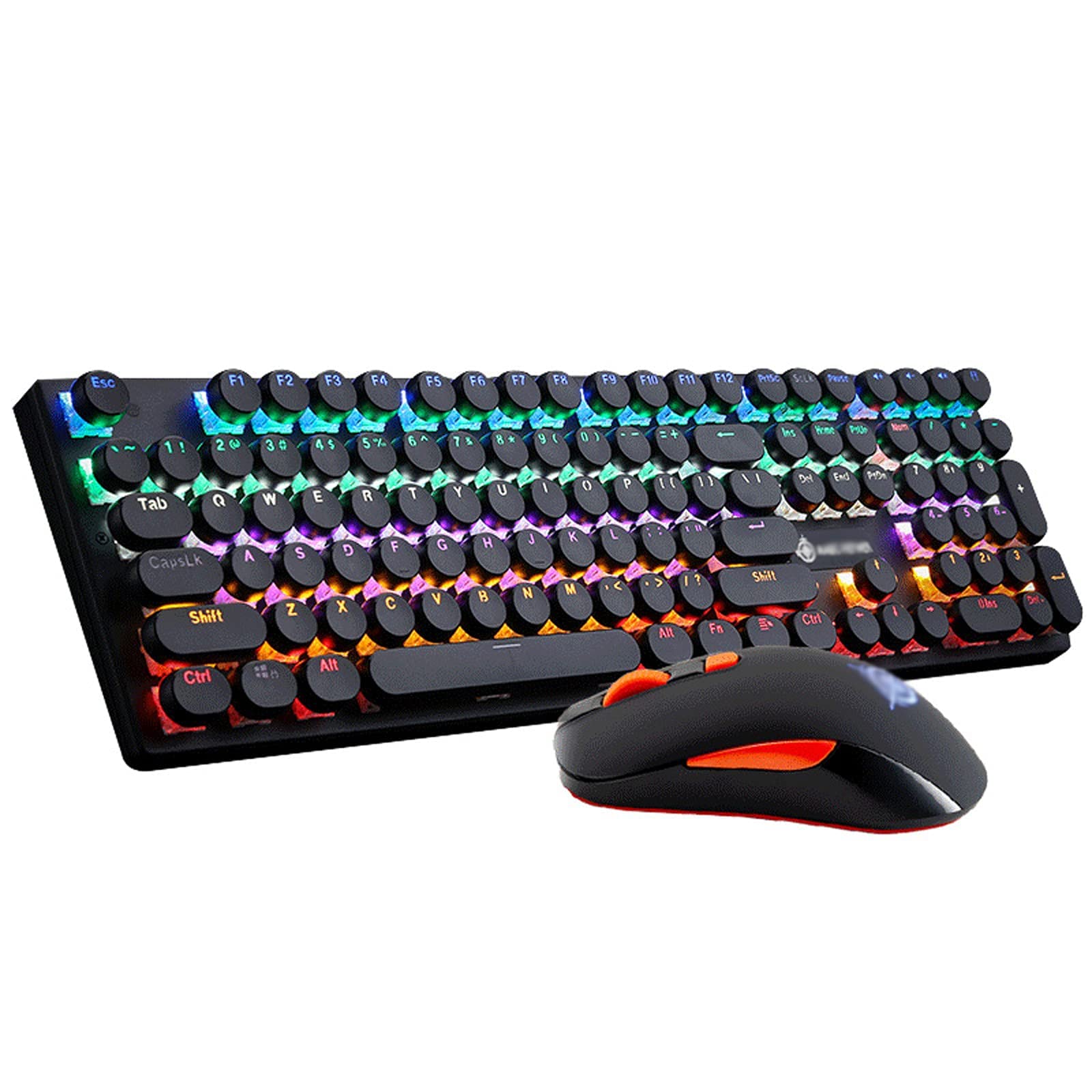Gaming Mechanical Keyboard & Mouse Combo, RGB Backlit, Anti-Ghosting - Perfect for PC Gaming & Office Work