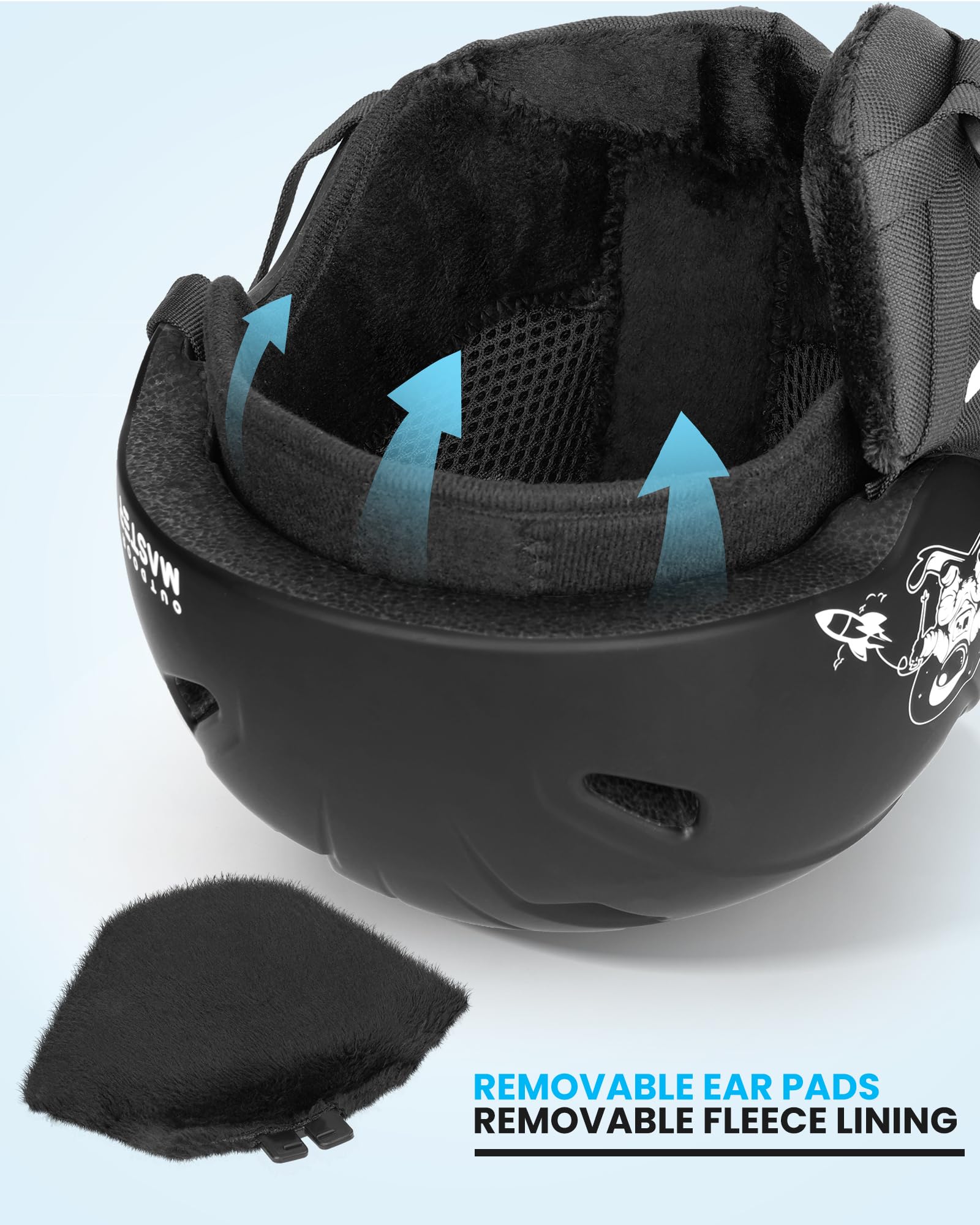 OutdoorMaster Anoa Kids Ski Helmet and Goggles Set - Certified Snowboard Helmet with Adjustable Fit & Shock-Absorbing EPS Core - Durable PC Shell Ski Goggles for Boys, Girls & Youth - Perfect for Snowboarding, Skiing & Winter Sports Safety Gear