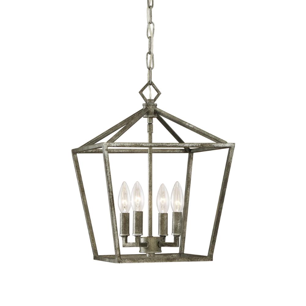 Modern Geometric Cage Lantern - Open Box Design for Indoor/Outdoor Decor | Perfect for Patio, Garden, Living Room & Bedroom Lighting