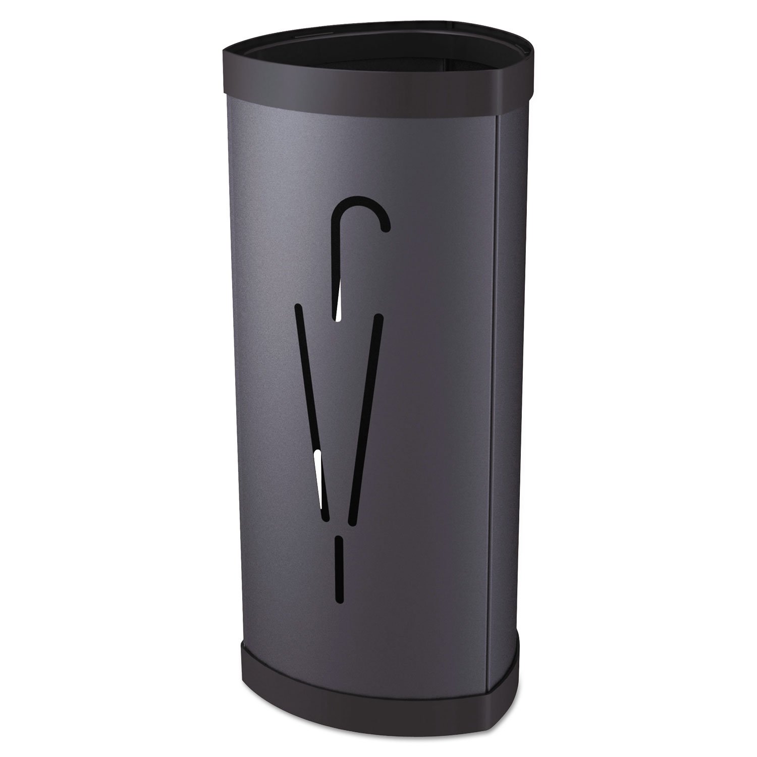 PMTRIA2N Heavy Duty Black Triangular Umbrella Stand - 10.25