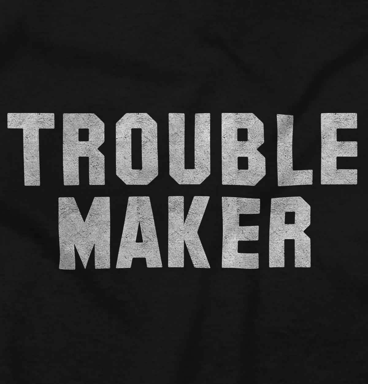 Rebel College Party Tank Top for Men & Women - Trouble Maker Graphic Tee - Perfect for Frat Parties, Concerts & Casual Outings