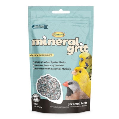 Premium Higgins Mineral Grit for Birds - Essential Dietary Supplement for Digestive Health | Perfect for Parrots, Canaries & Finches | Cage Accessory & Digestive Aid