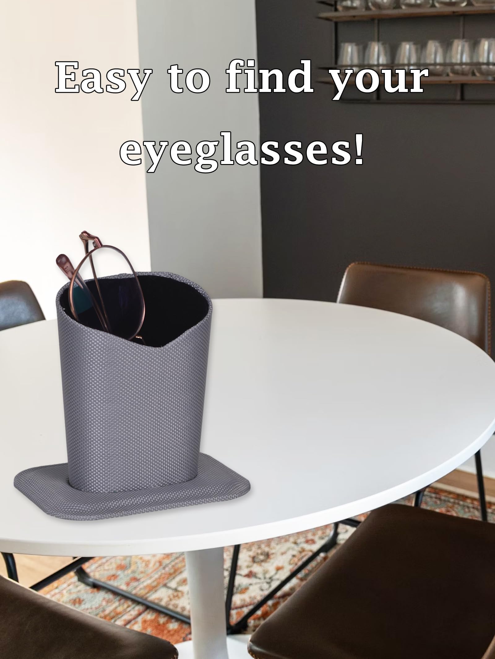 Baitaihem 2-Pack Eyeglasses Holder Stand - Protective Desk & Nightstand Organizer - Perfect Birthday & Christmas Gift for Glasses Wearers - Ideal for Home, Office, and Travel Use
