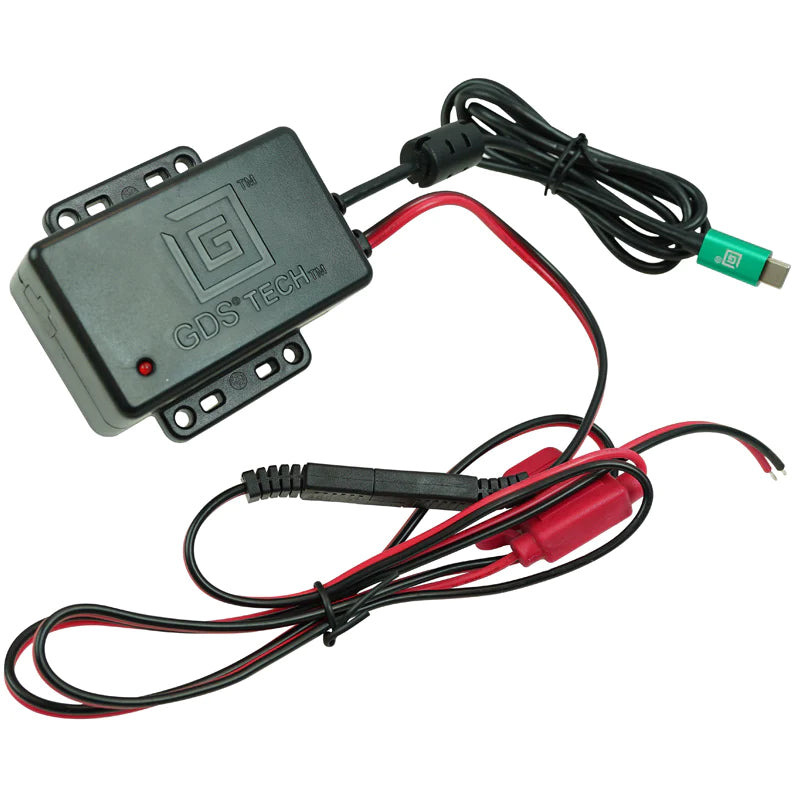 GDS Hardwire Male USB Type C 12VDC Output Power Delivery Charger (RAM GDS CHARGE V3C 1U) - Fast Charging for Car, Truck & Marine Electronics