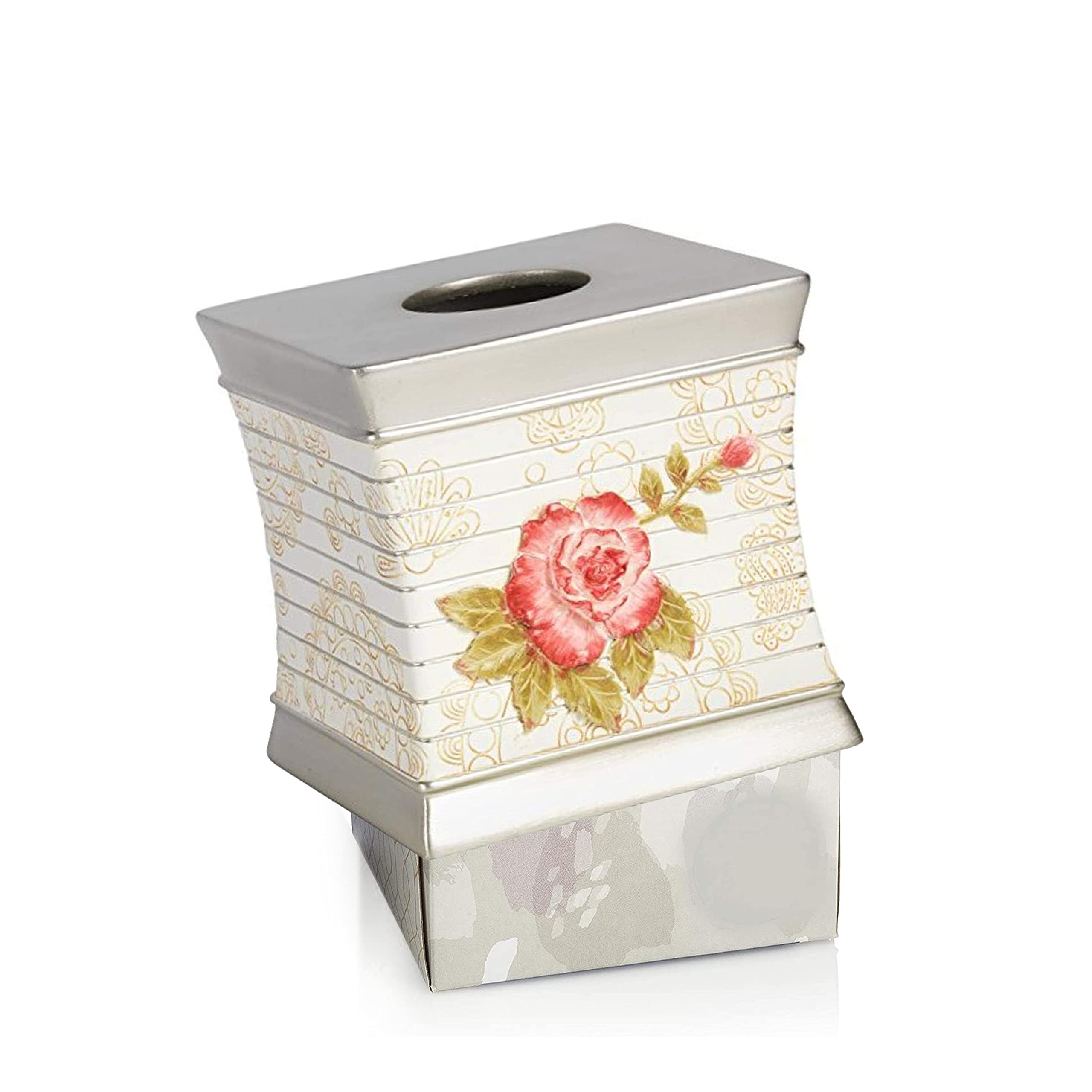 Madeline Bath Tissue Box - Elegant Beige Home Decor for Bathroom & Living Room | Perfect for Modern and Classic Interiors