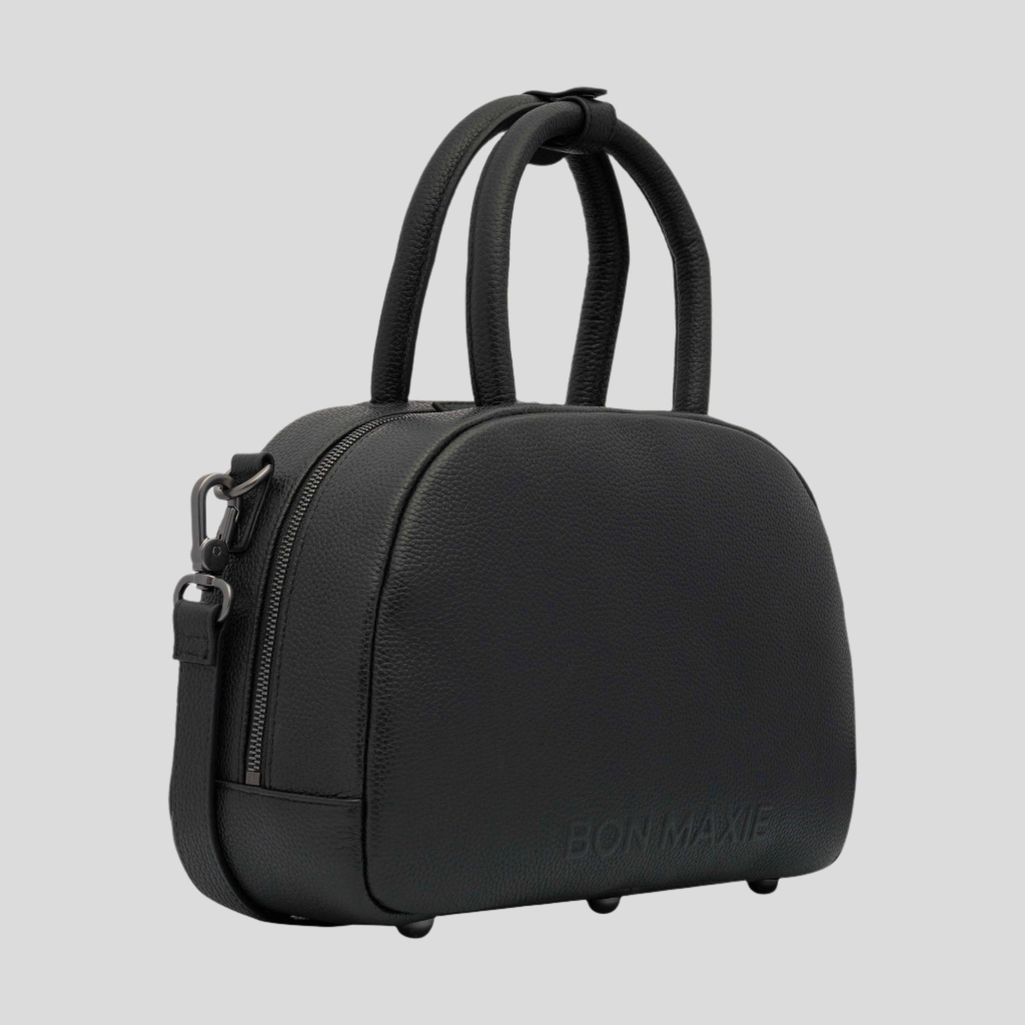 Stylish Black Bowler Crossbody Top Handle Bag for Women - Perfect for Work, Travel & Everyday Use