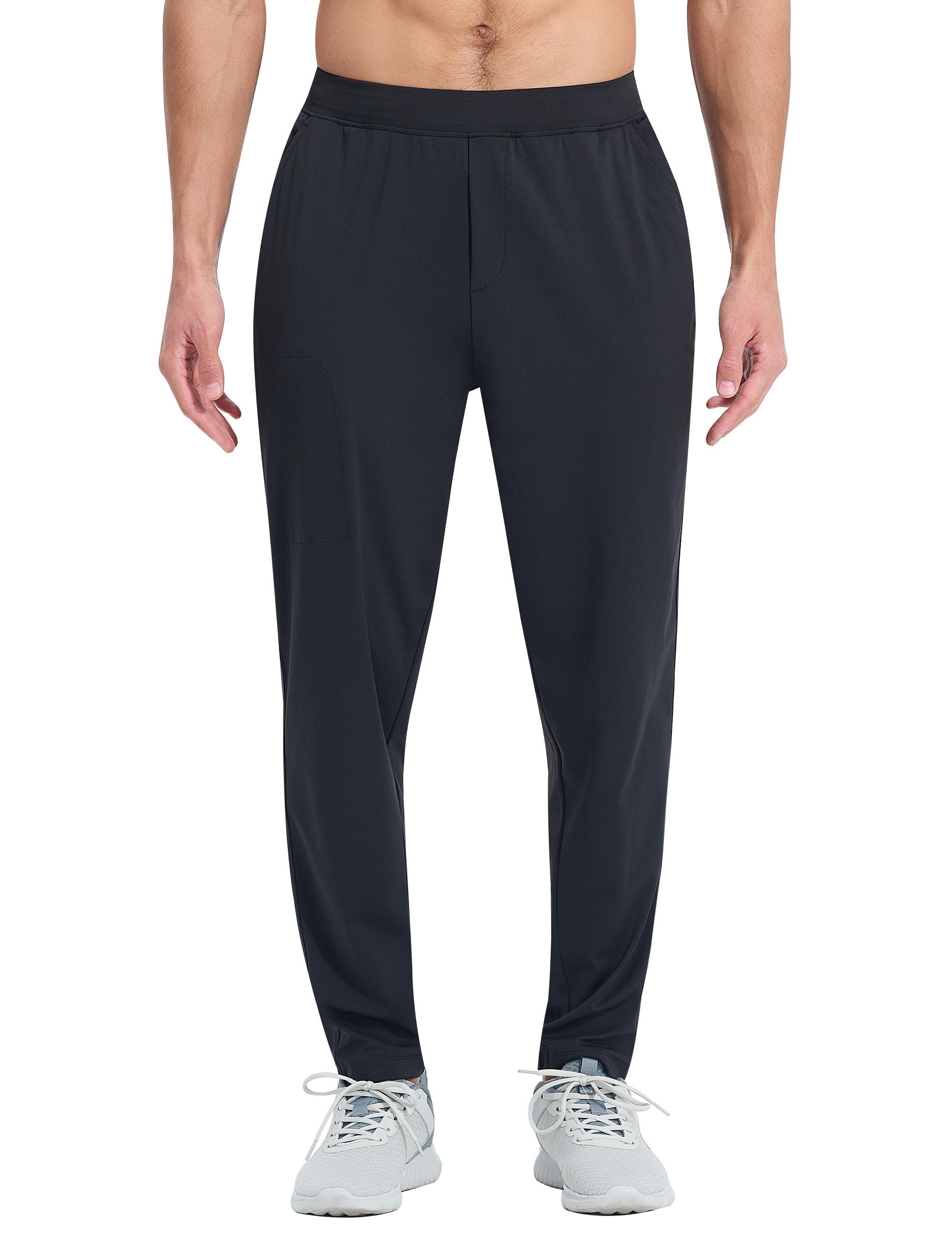EZRUN Men's Stretch Jogger Pants - Quick Dry Athletic Workout Golf Sweatpants for Running, Gym, Hiking & Casual Wear | Lightweight Comfortable Track Pants for Sports & Everyday Use